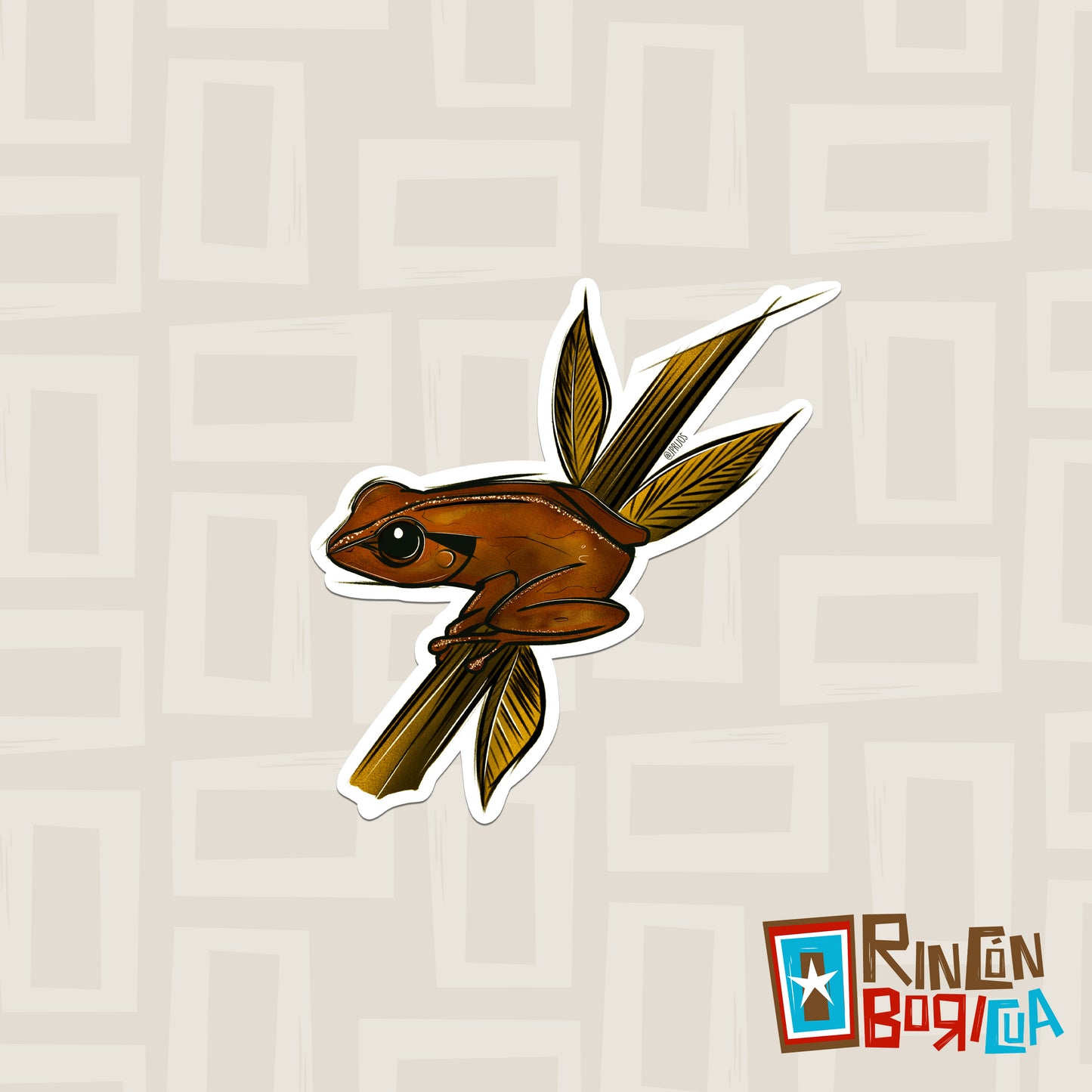 Coquí- Waterproof Sticker