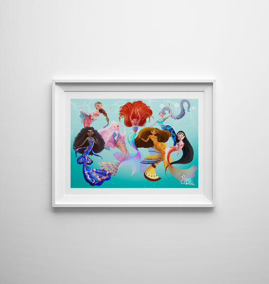 Hijas de Tritón - Lámina artística