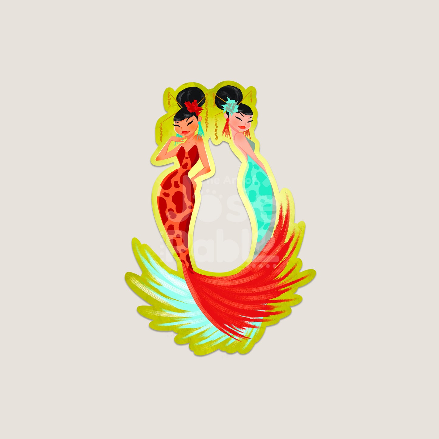 Ember & Tide - Waterproof Sticker