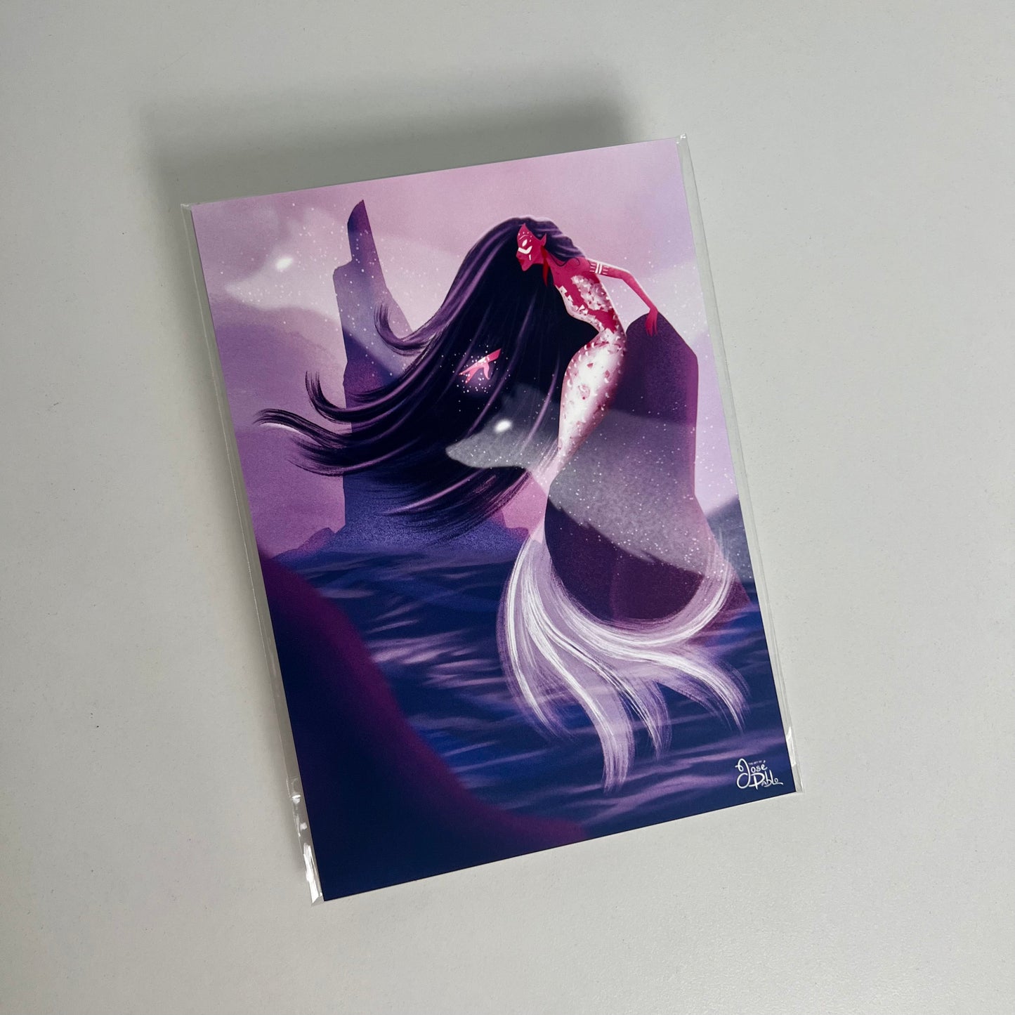 Sirena del viento elemental - Impresión artística