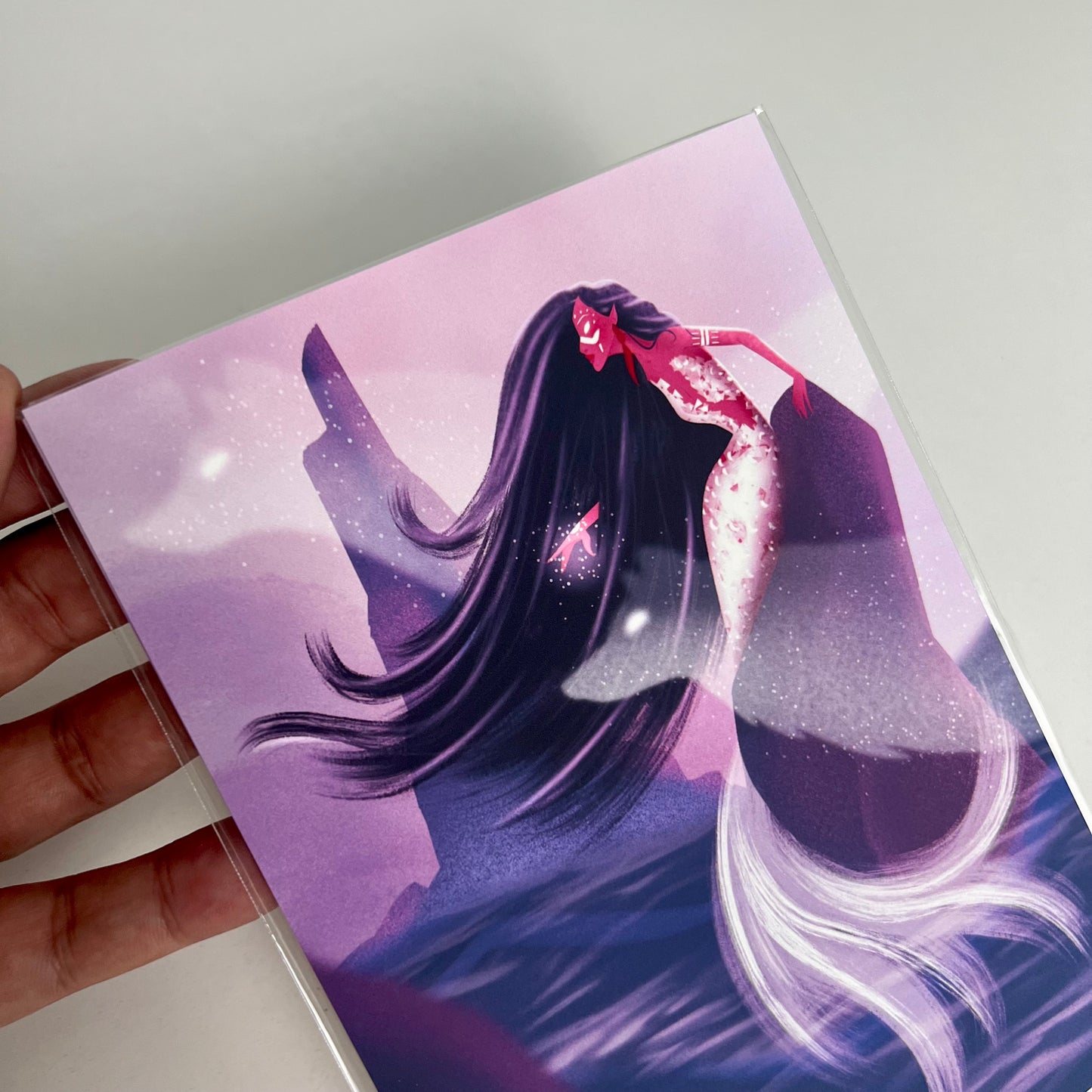 Sirena del viento elemental - Impresión artística