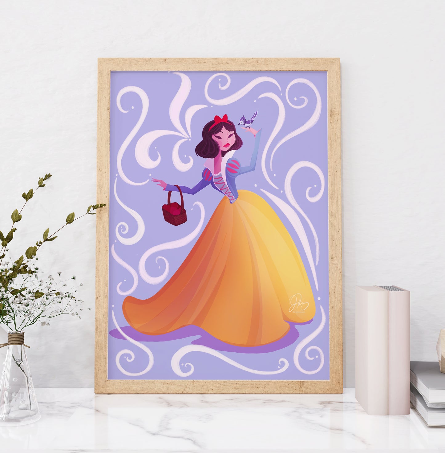 Princesa Blancanieves - Lámina artística