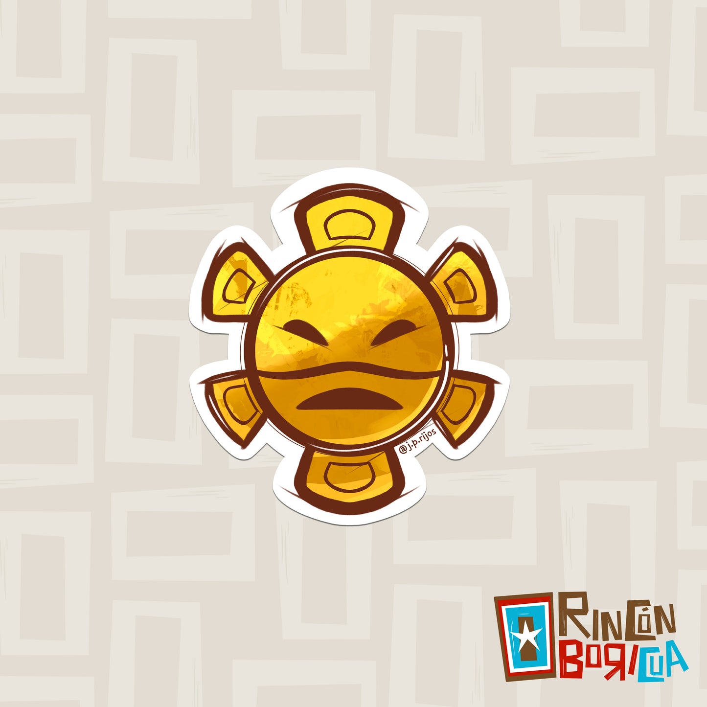 Sol Taíno- Waterproof Sticker