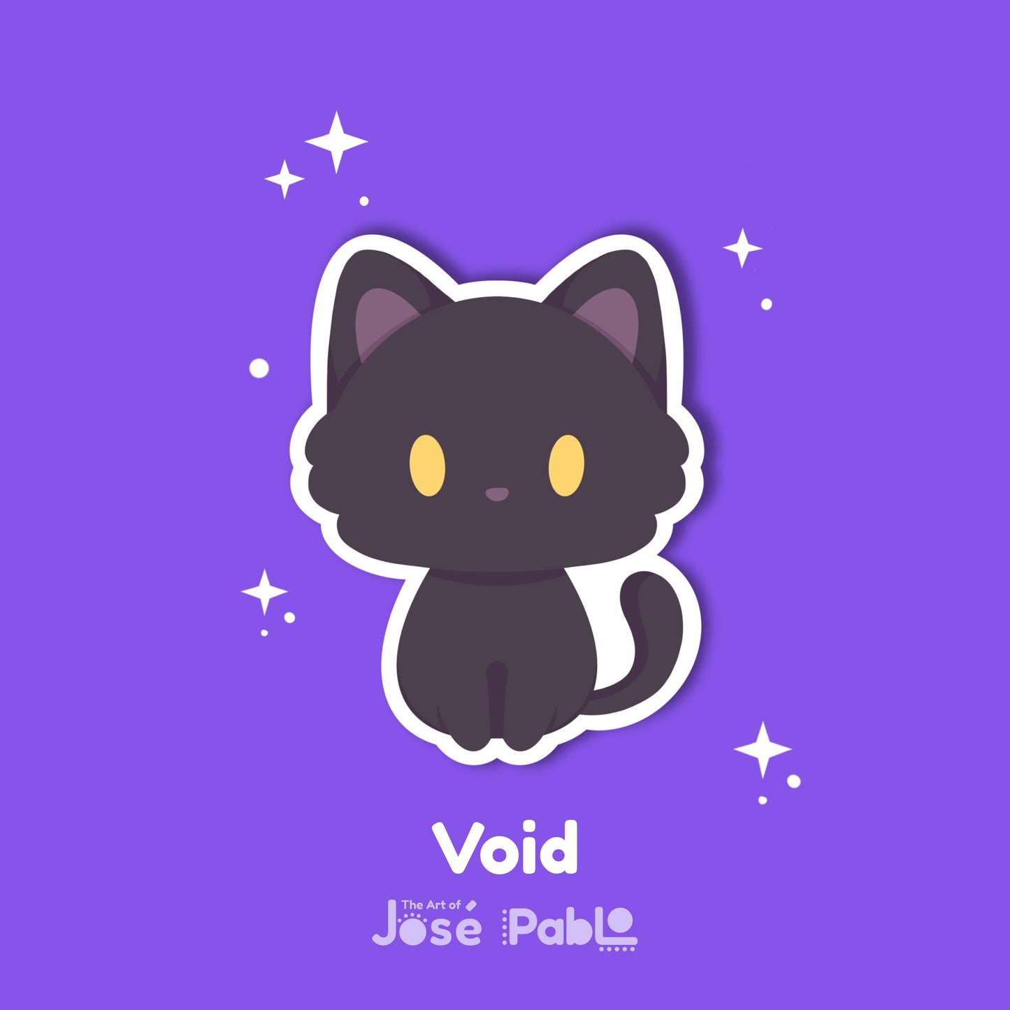 Bolsa Misteriosa de Gatos Acogedores – Sticker Impermeable