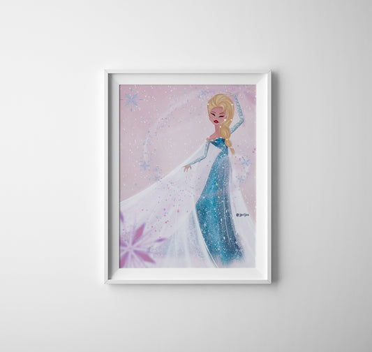 disney princess wall decor- disney wall art- baby wall decor- princess nursery- disney princess art- frozen wall art- elsa poster- frozen elsa print- elsa watercolor- frozen elsa- disney frozen- into the unknown- disney frozen- home decor