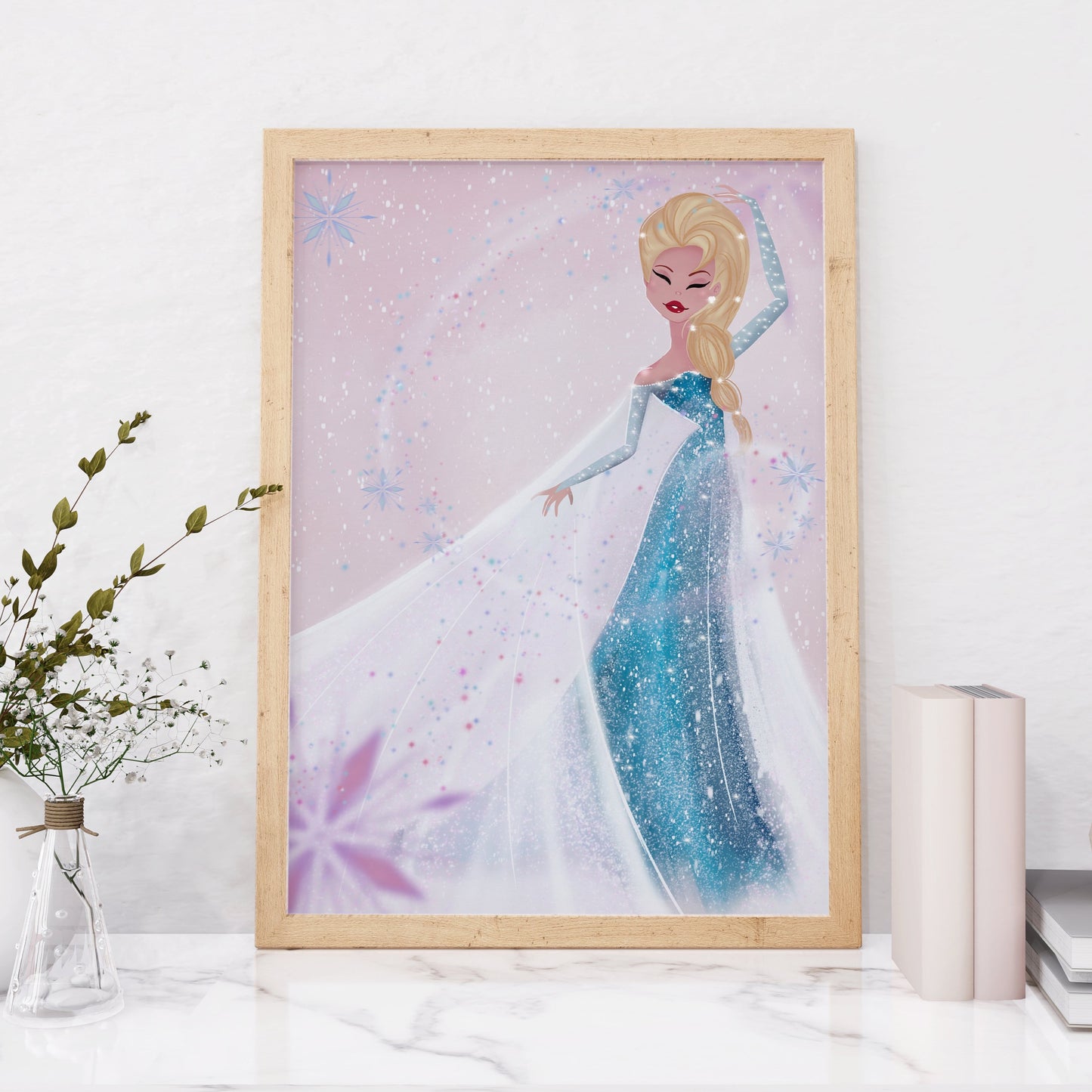disney princess wall decor- disney wall art- baby wall decor- princess nursery- disney princess art- frozen wall art- elsa poster- frozen elsa print- elsa watercolor- frozen elsa- disney frozen- into the unknown- disney frozen- home decor