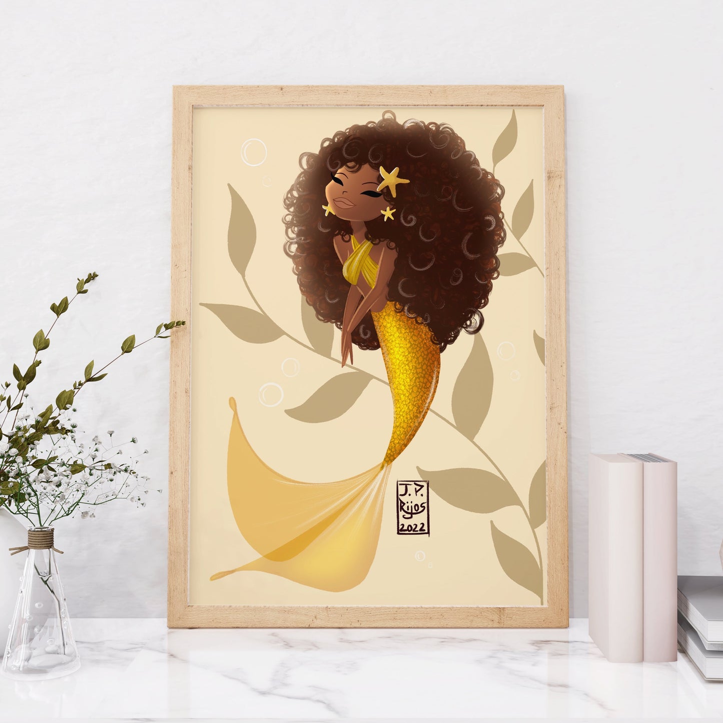 Sirena caribeña - Lámina artística