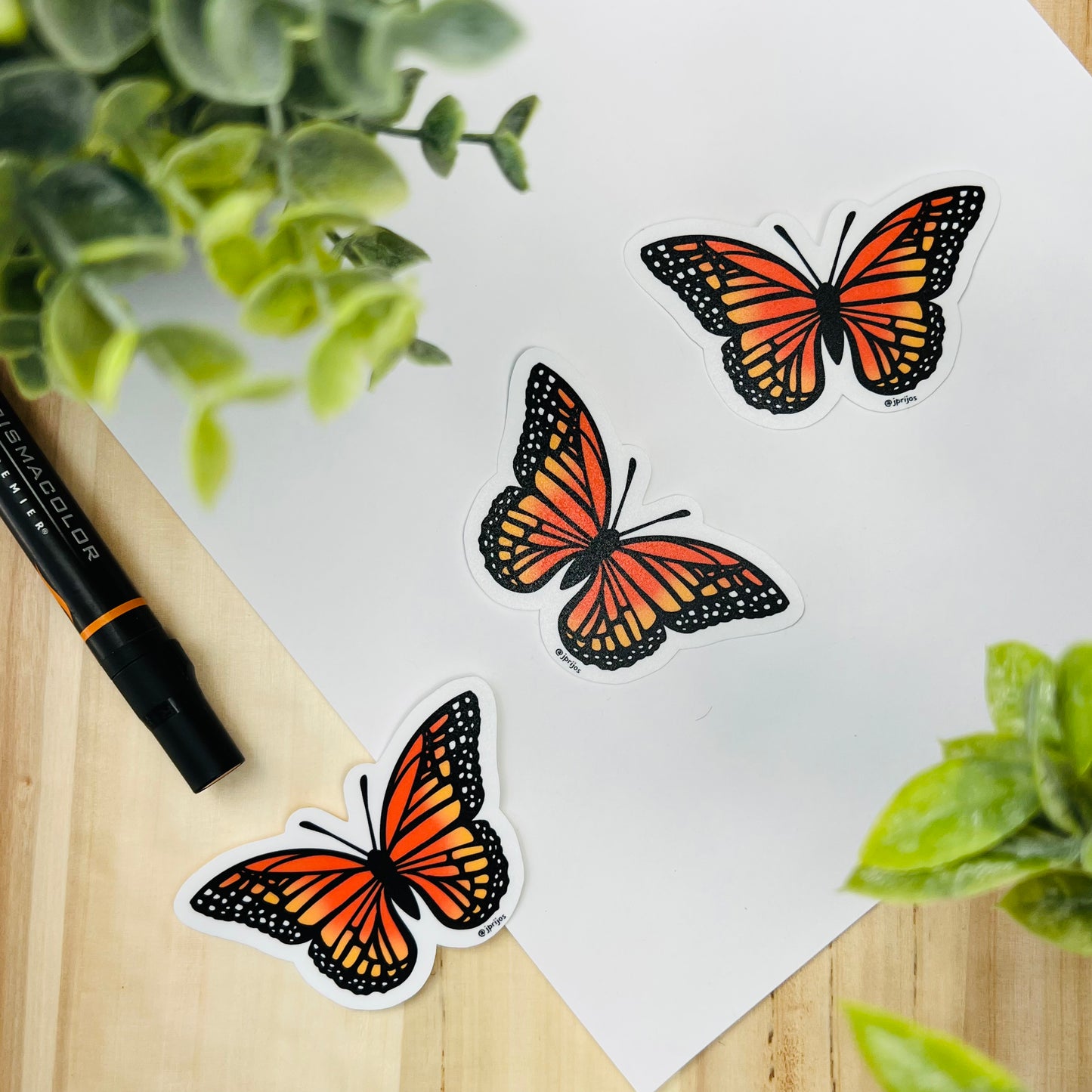 Monarch Butterfly- Waterproof Sticker