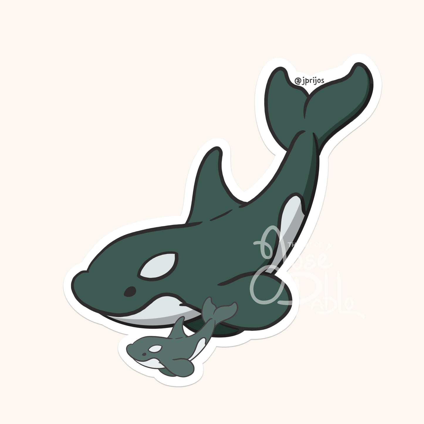 Orca Whale- Waterproof Sticker