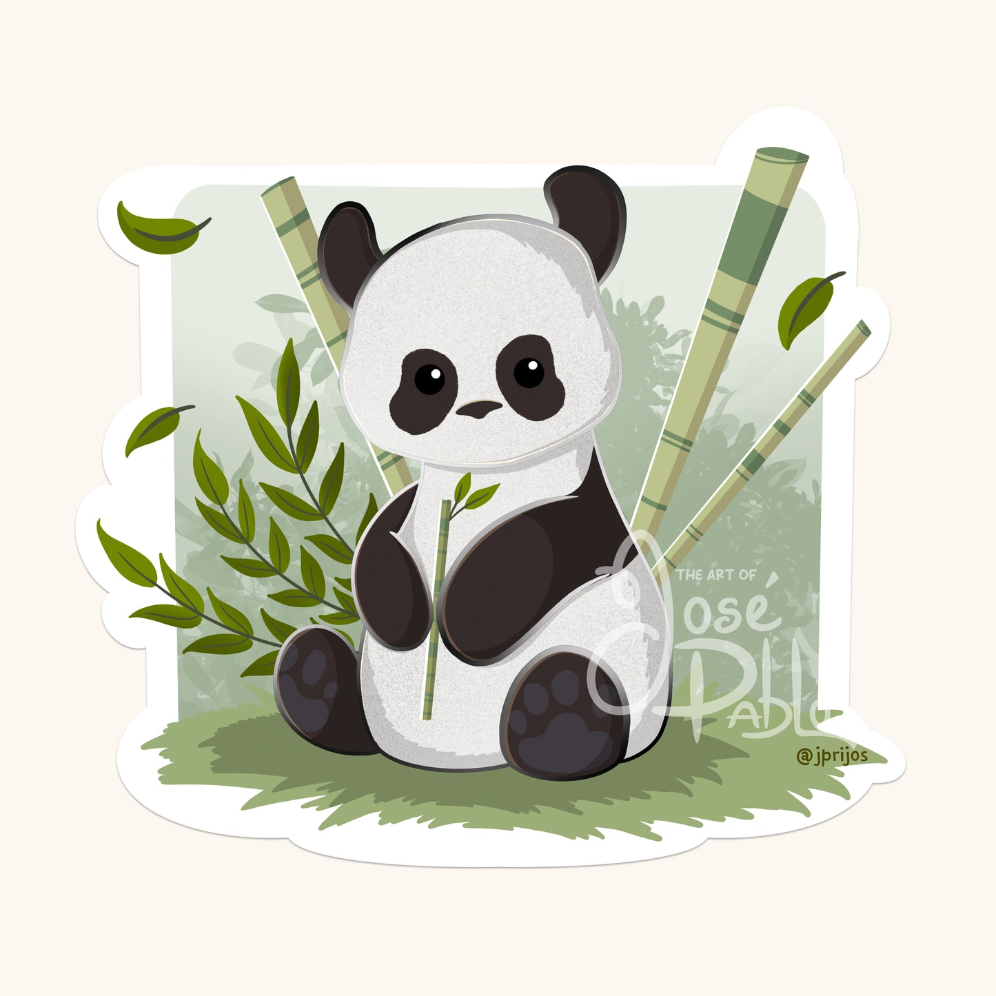 Panda- Waterproof Sticker