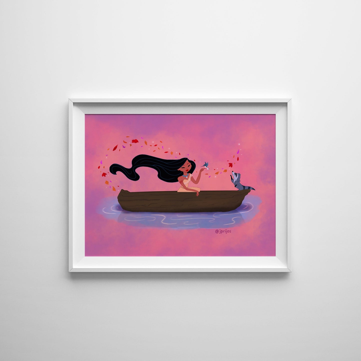 Princesa Pocahontas - Lámina artística