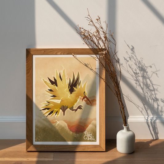 Zapdos - Impresión artística