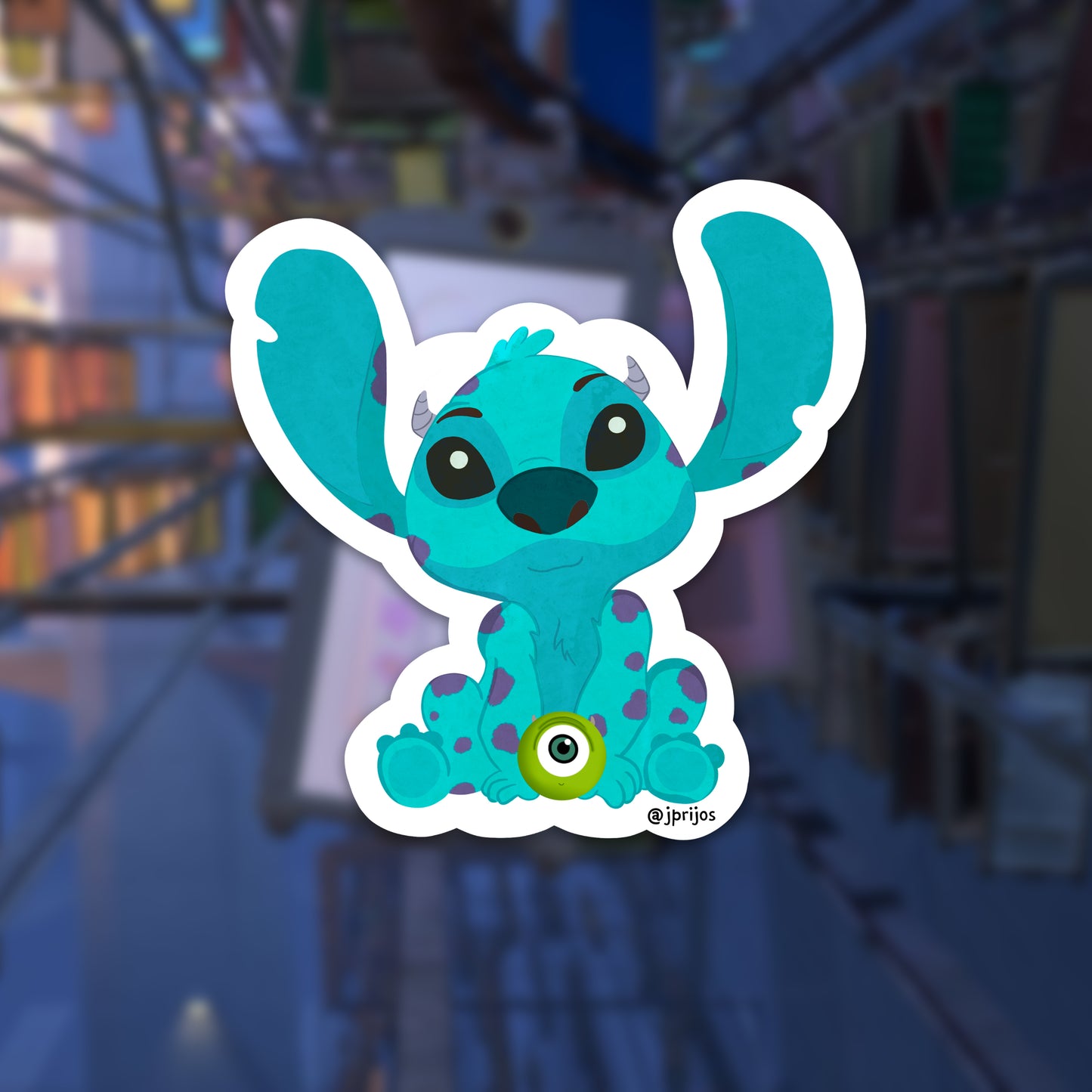 Stitch Crashes Disney vol.1- Waterproof Stickers