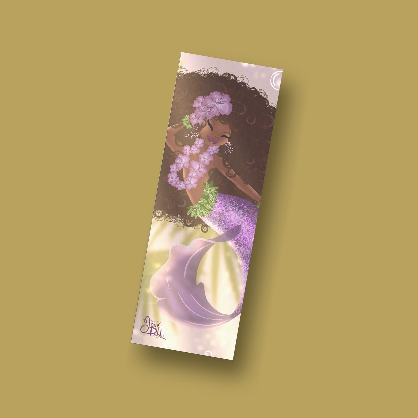 African American Mermaid-Bookmark