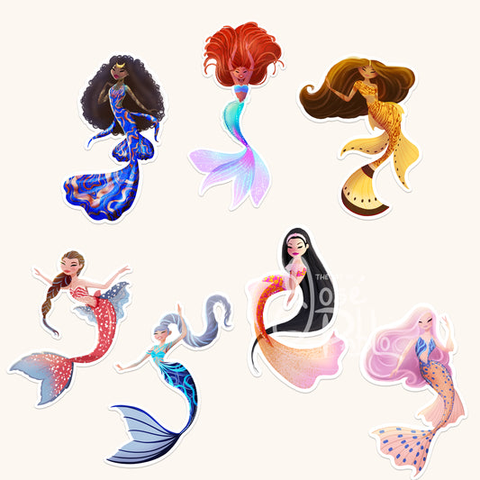 Daughter's of Triton Collection- Waterproof Stickers