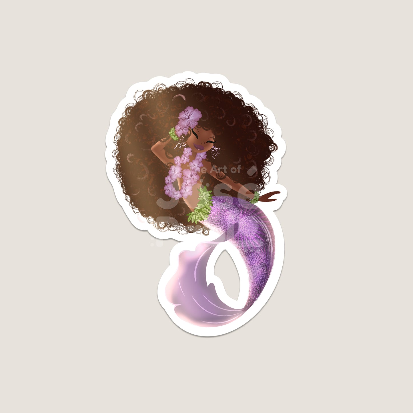 Amethyst Bloom - Waterproof Sticker