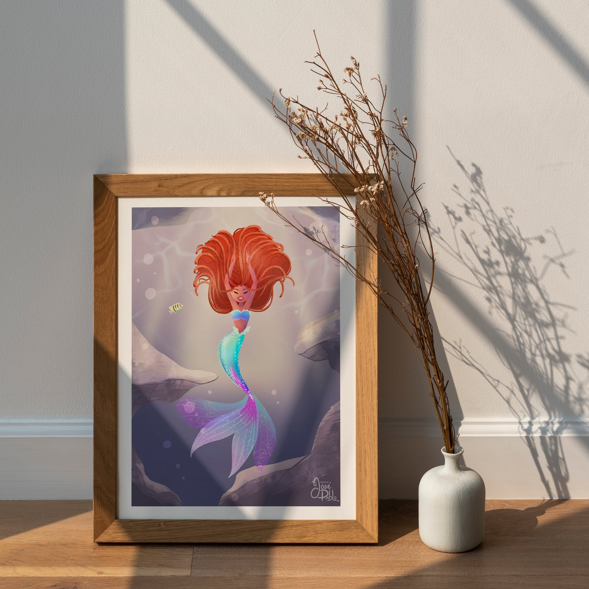 Ariel the little mermaid art print