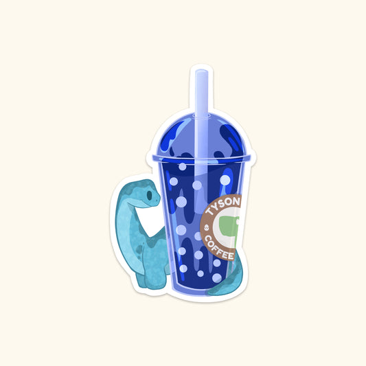 Brunie Bubble Tea- Waterproof Sticker