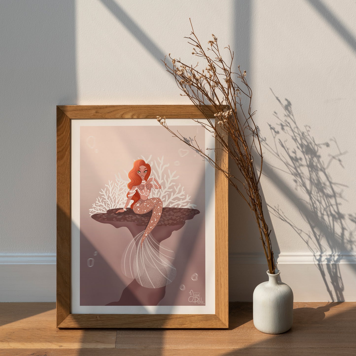 celebrity mermaid art print