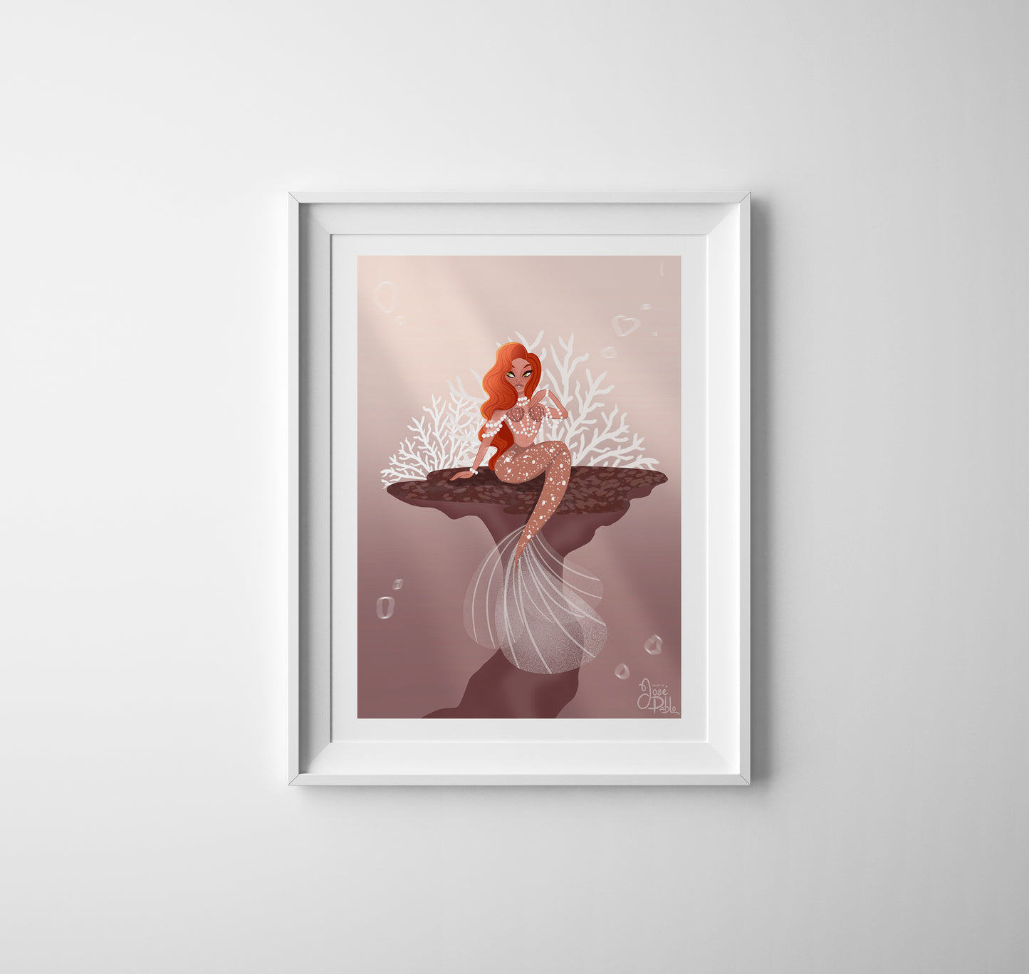 celebrity mermaid art print