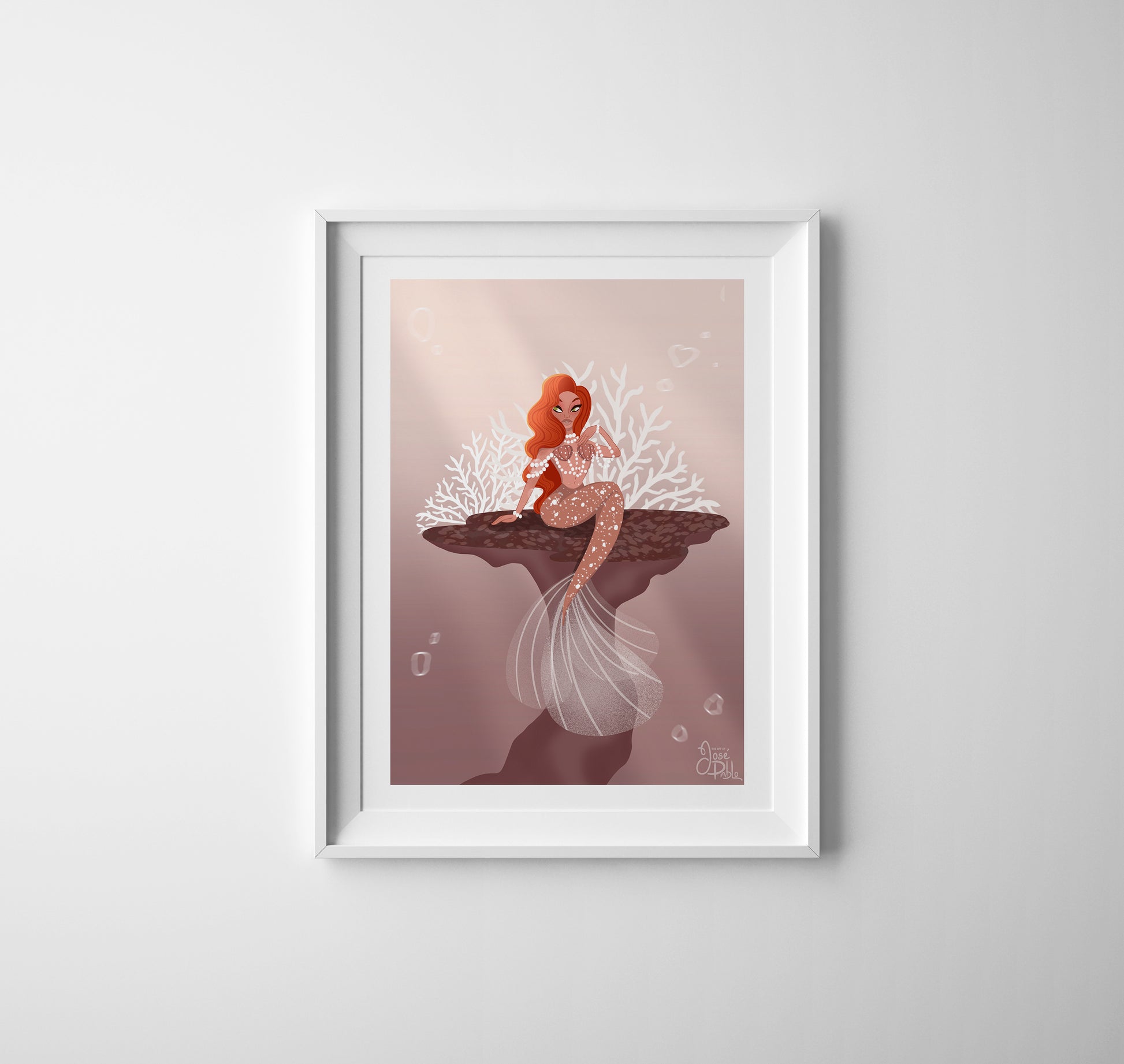 celebrity mermaid art print