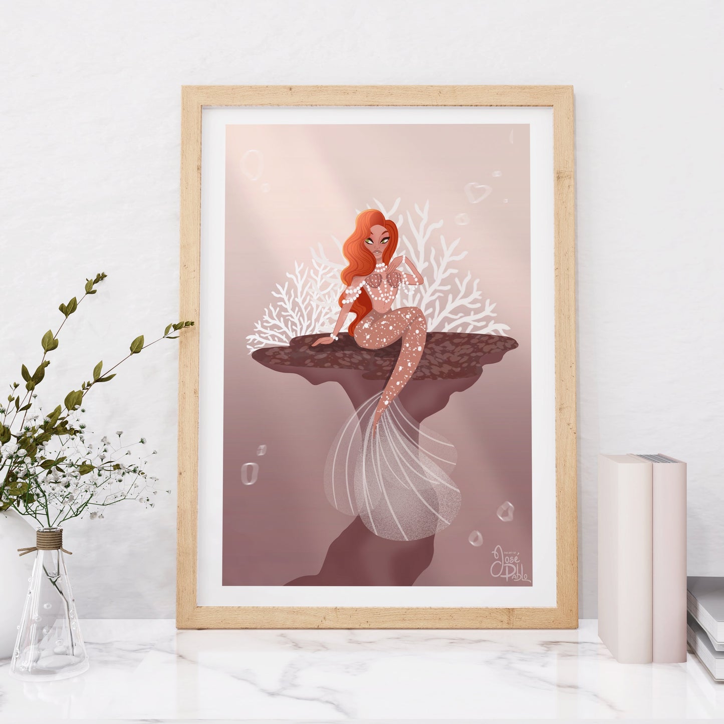 celebrity mermaid art print