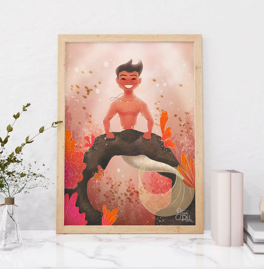 Coral Merman- Art Print