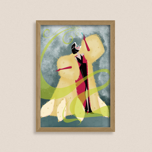 Cruella De Vil - Fine Art Print