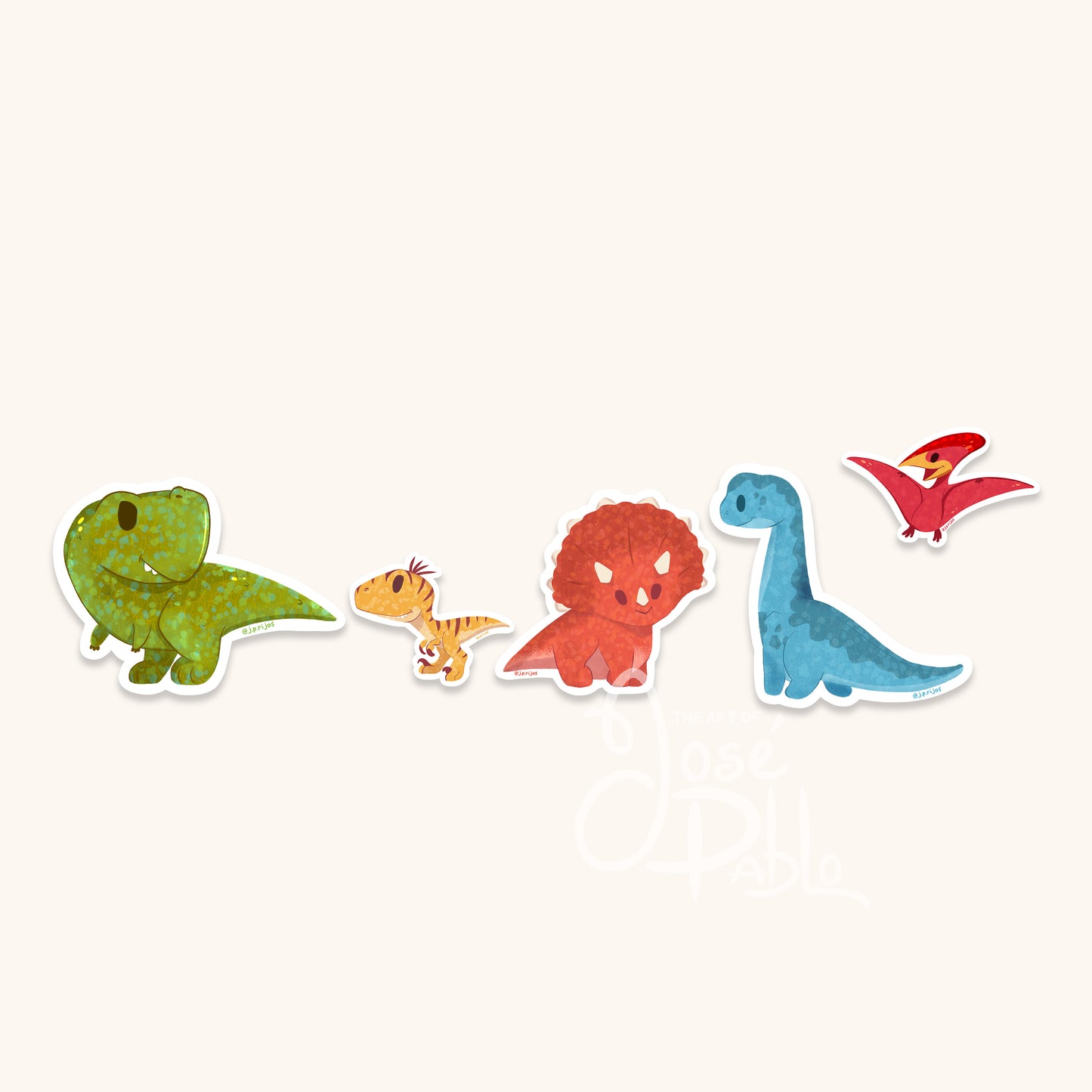 Dino Friends- Waterproof Stickers