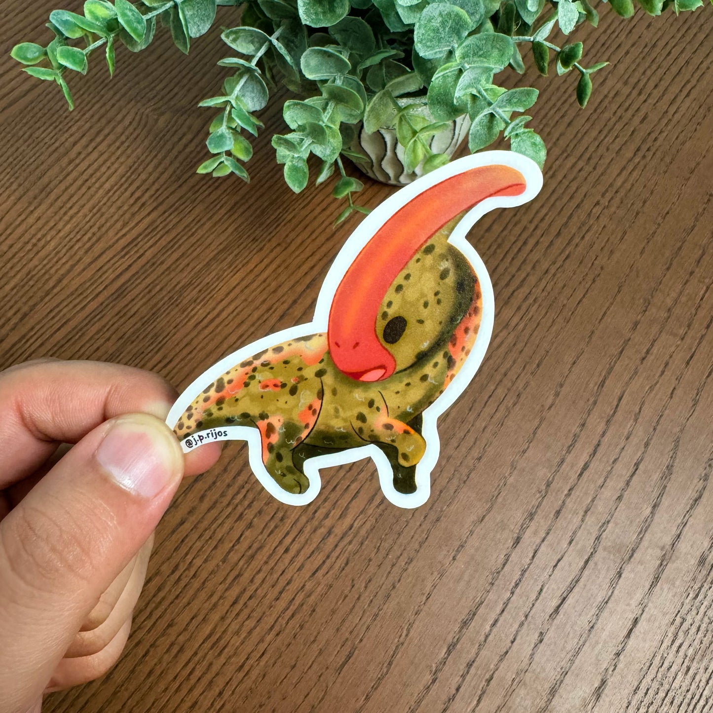 Parasaurolophus- Waterproof Sticker