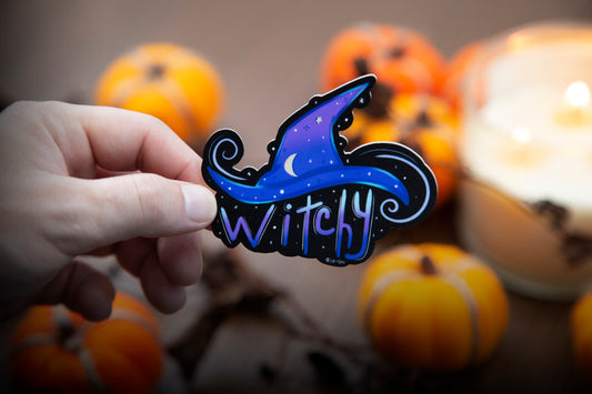 witchy hat sticker