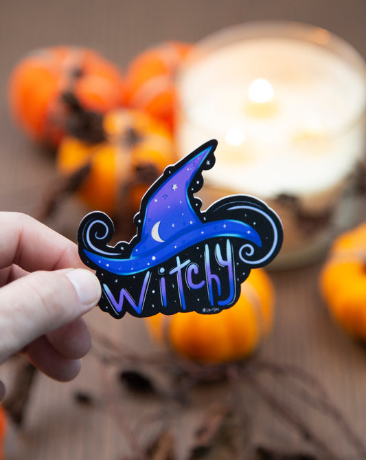 witchy hat sticker