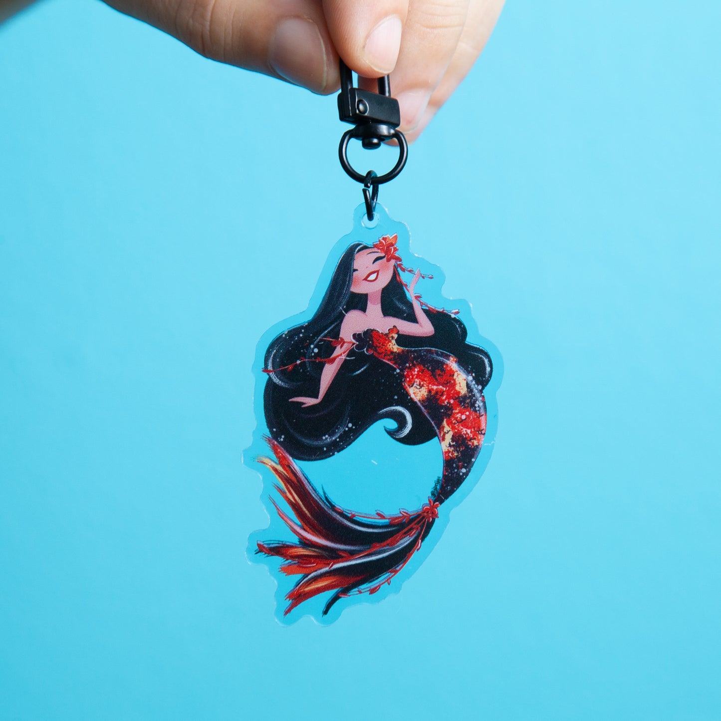 Koi Mermaid- Acrylic Keychain