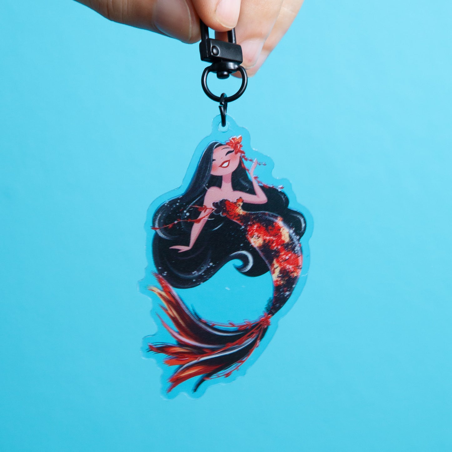 Koi Mermaid- Acrylic Keychain