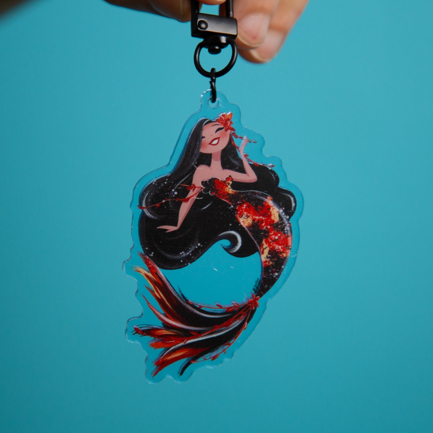 Koi Mermaid- Acrylic Keychain