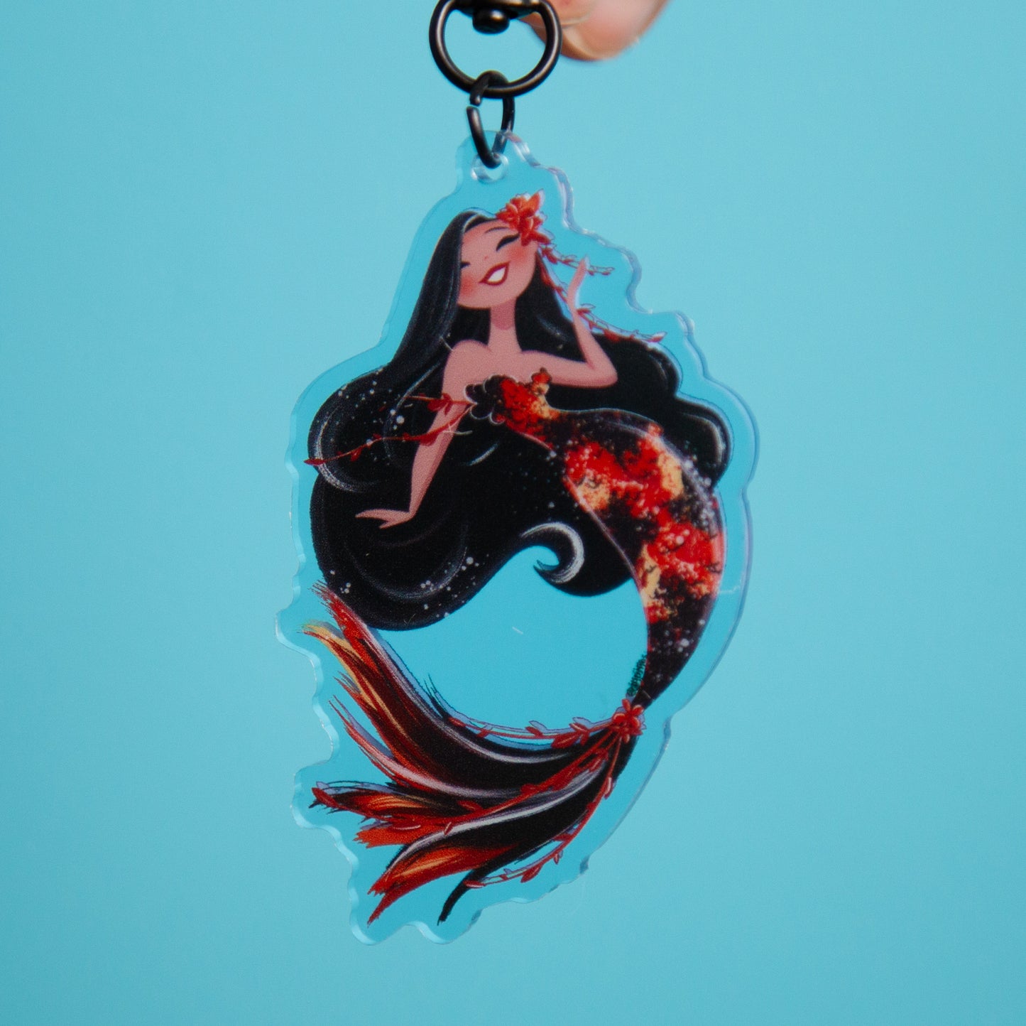 Koi Mermaid- Acrylic Keychain