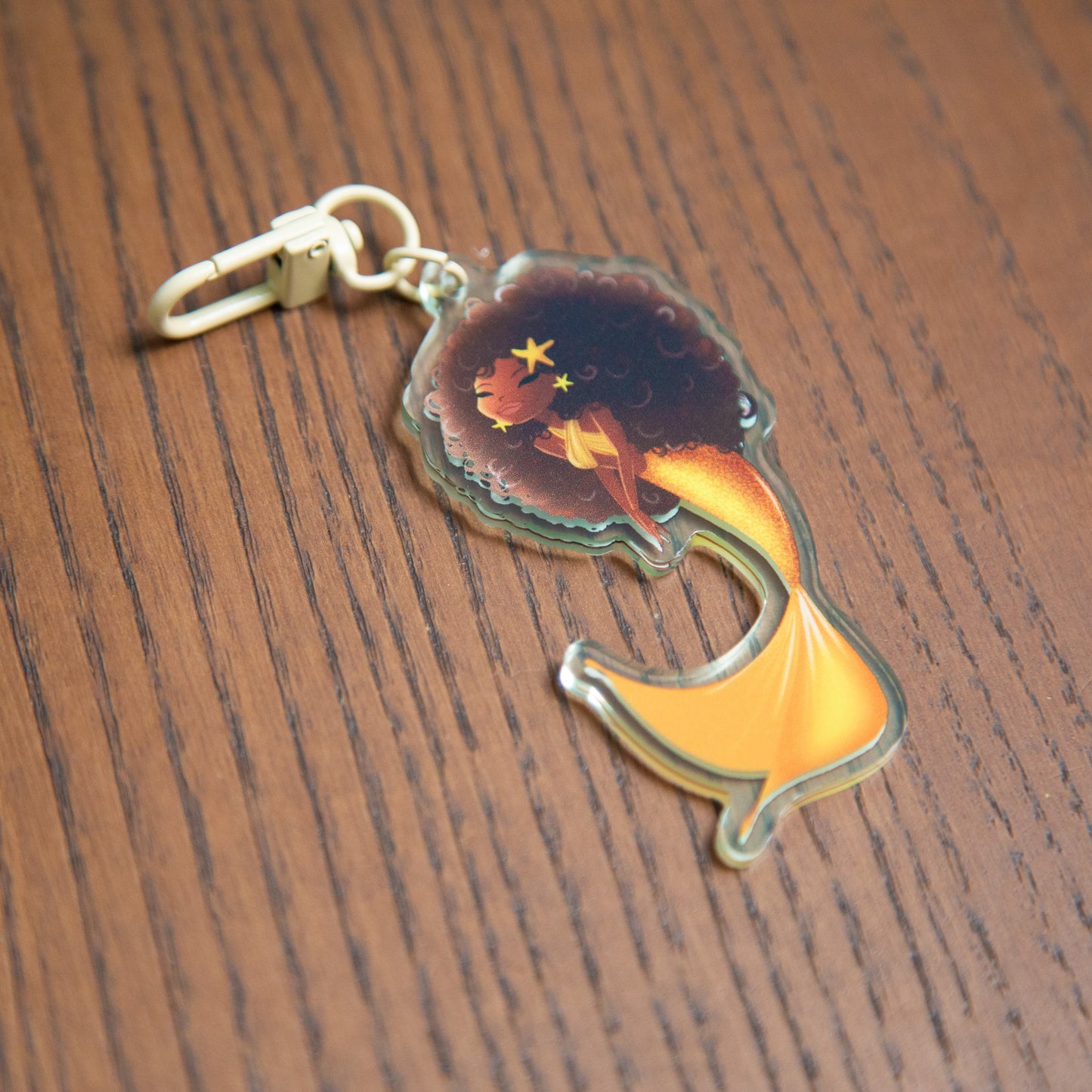 Caribbean Mermaid- Acrylic Keychain