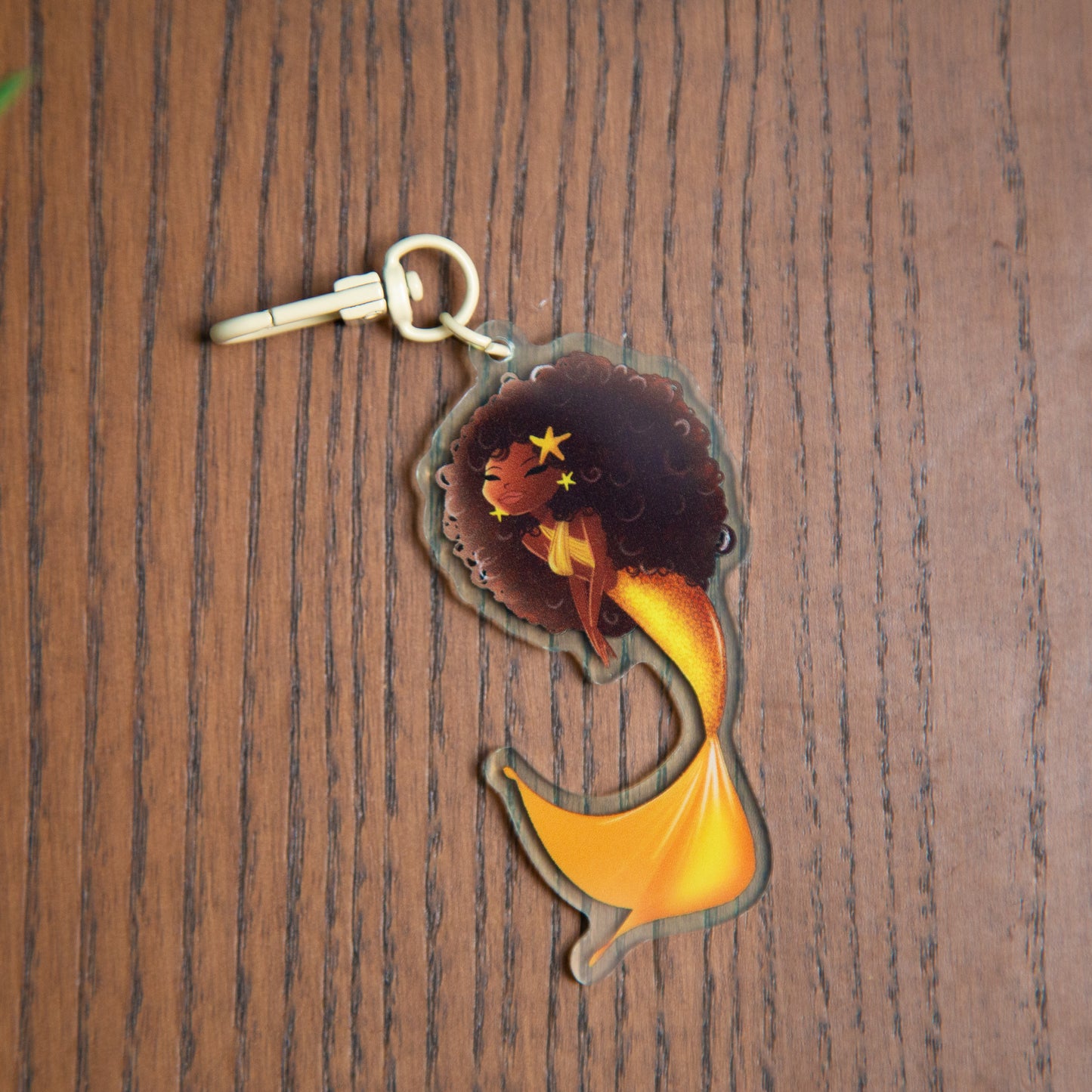 Caribbean Mermaid- Acrylic Keychain