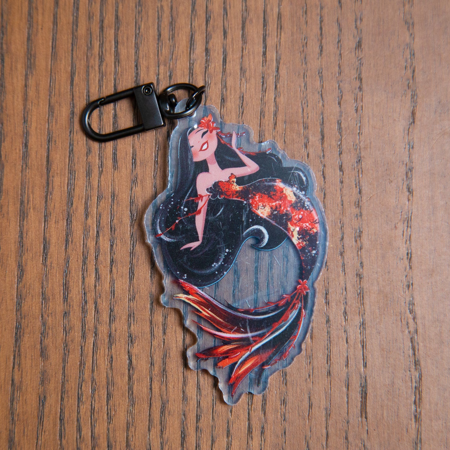 Koi Mermaid- Acrylic Keychain