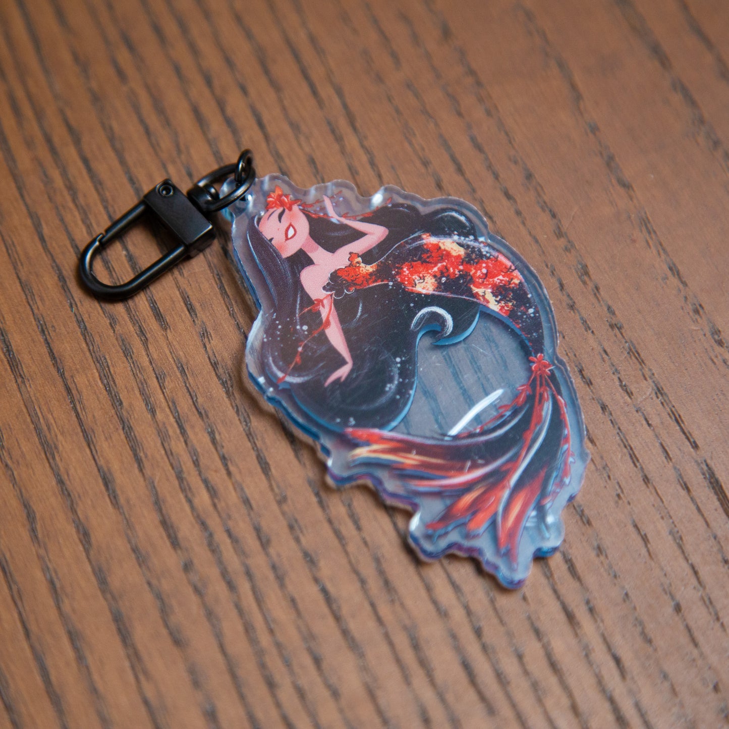 Koi Mermaid- Acrylic Keychain