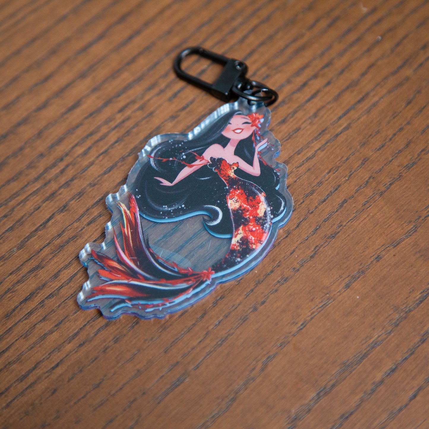 Koi Mermaid- Acrylic Keychain