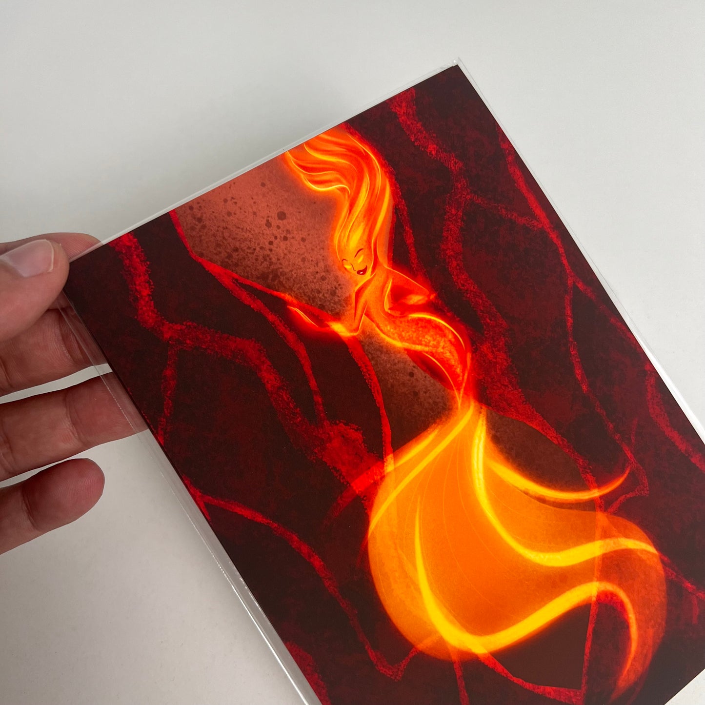 Elemental Fire Mermaid- Art Print