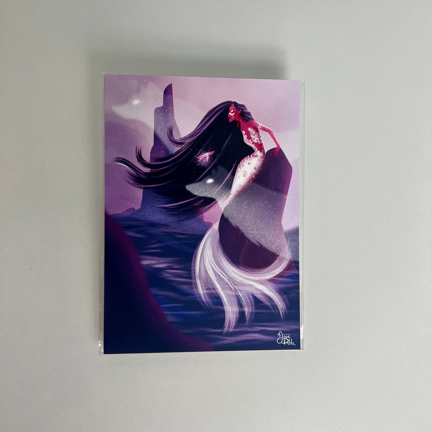 Elemental Wind Mermaid- Art Print