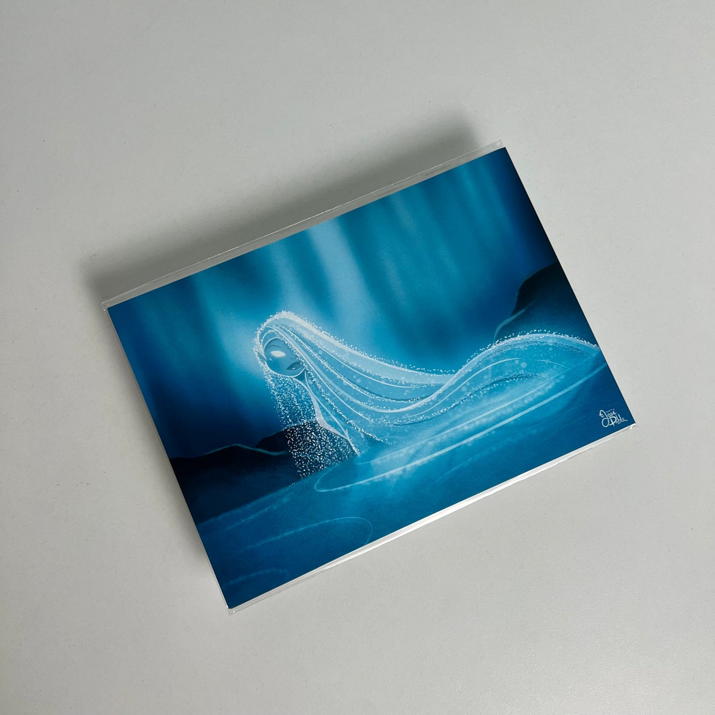 water mermaid print