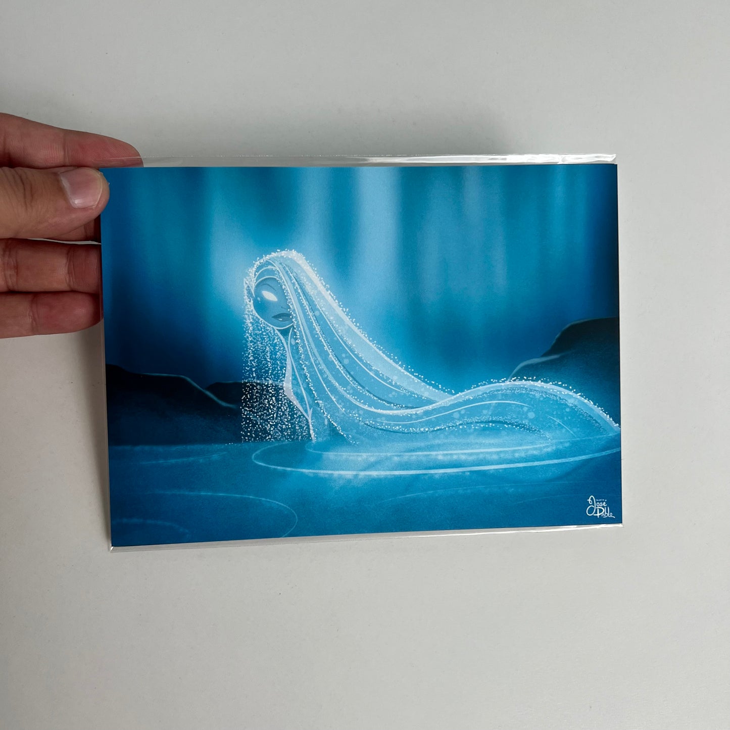 water mermaid print