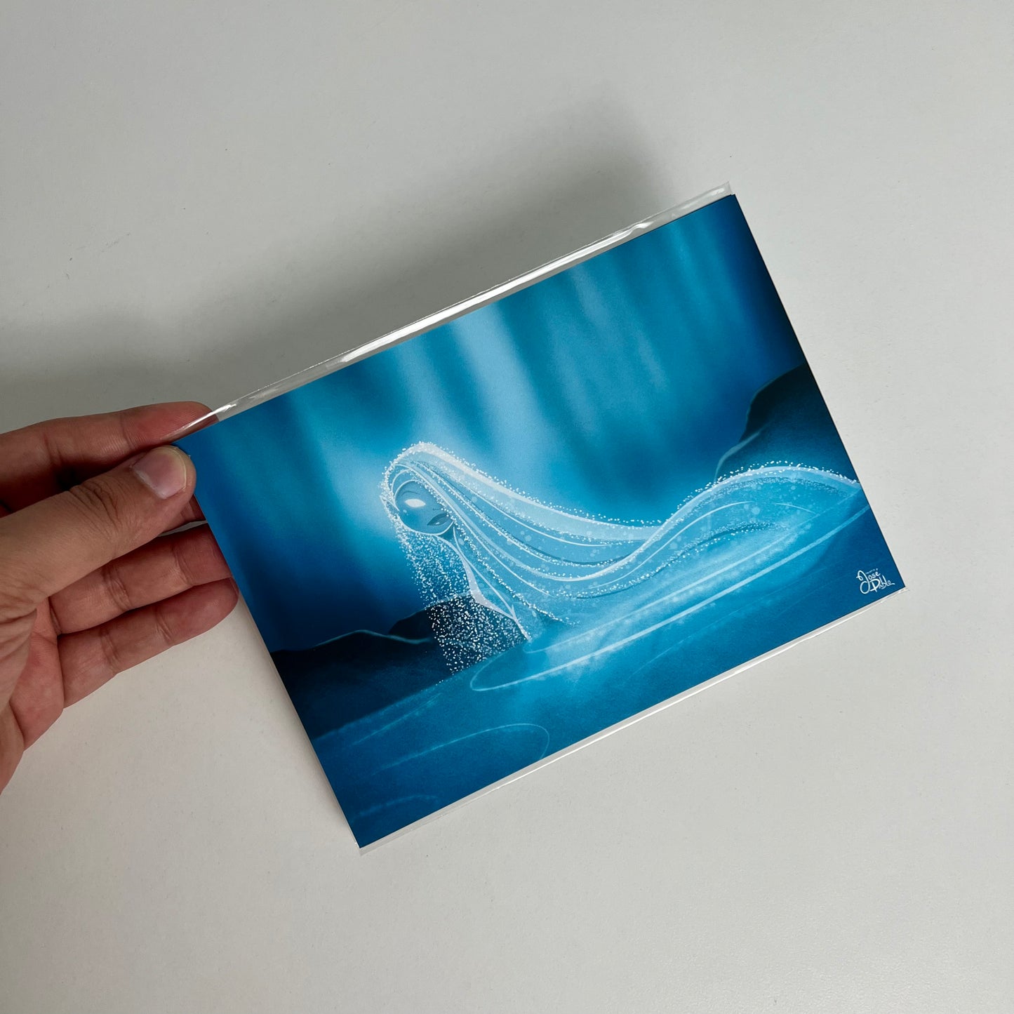 water mermaid print