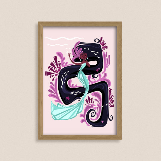 Keeper of the Tides - Fantasy Mermaid Art Print