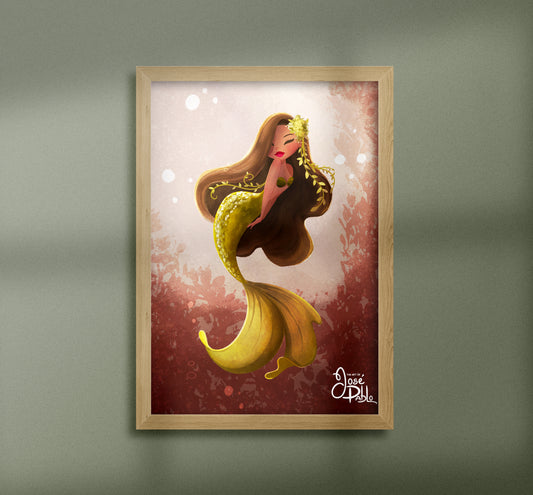 Kelp Mermaid- Art Print