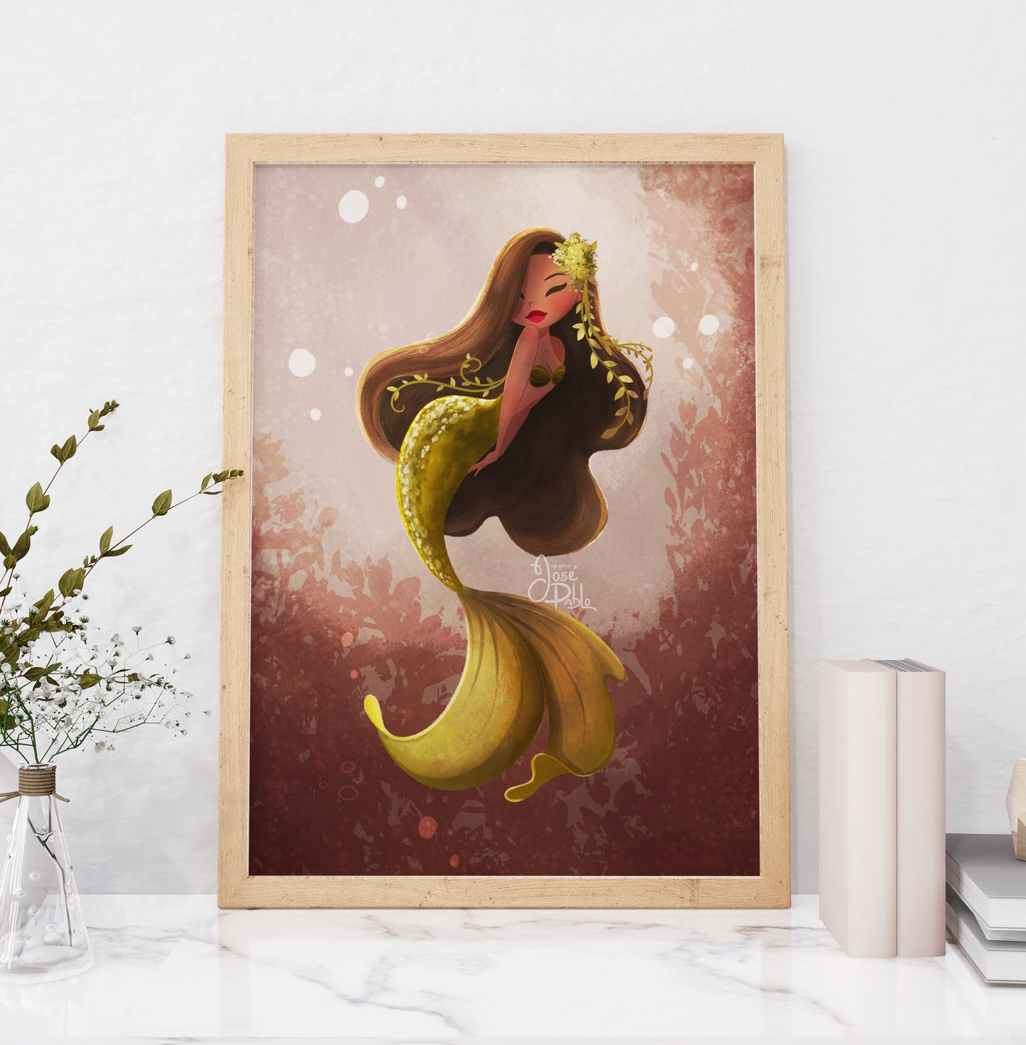 Kelp Mermaid- Art Print