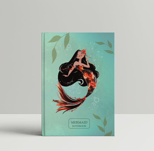 Koi Mermaid- Hardcover Notebook